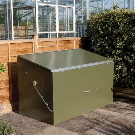 garden metal box|outdoor metal storage boxes.